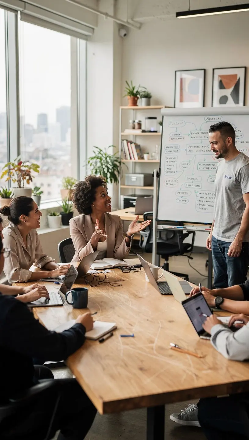 Illustration of automation tools for streamlining tasks