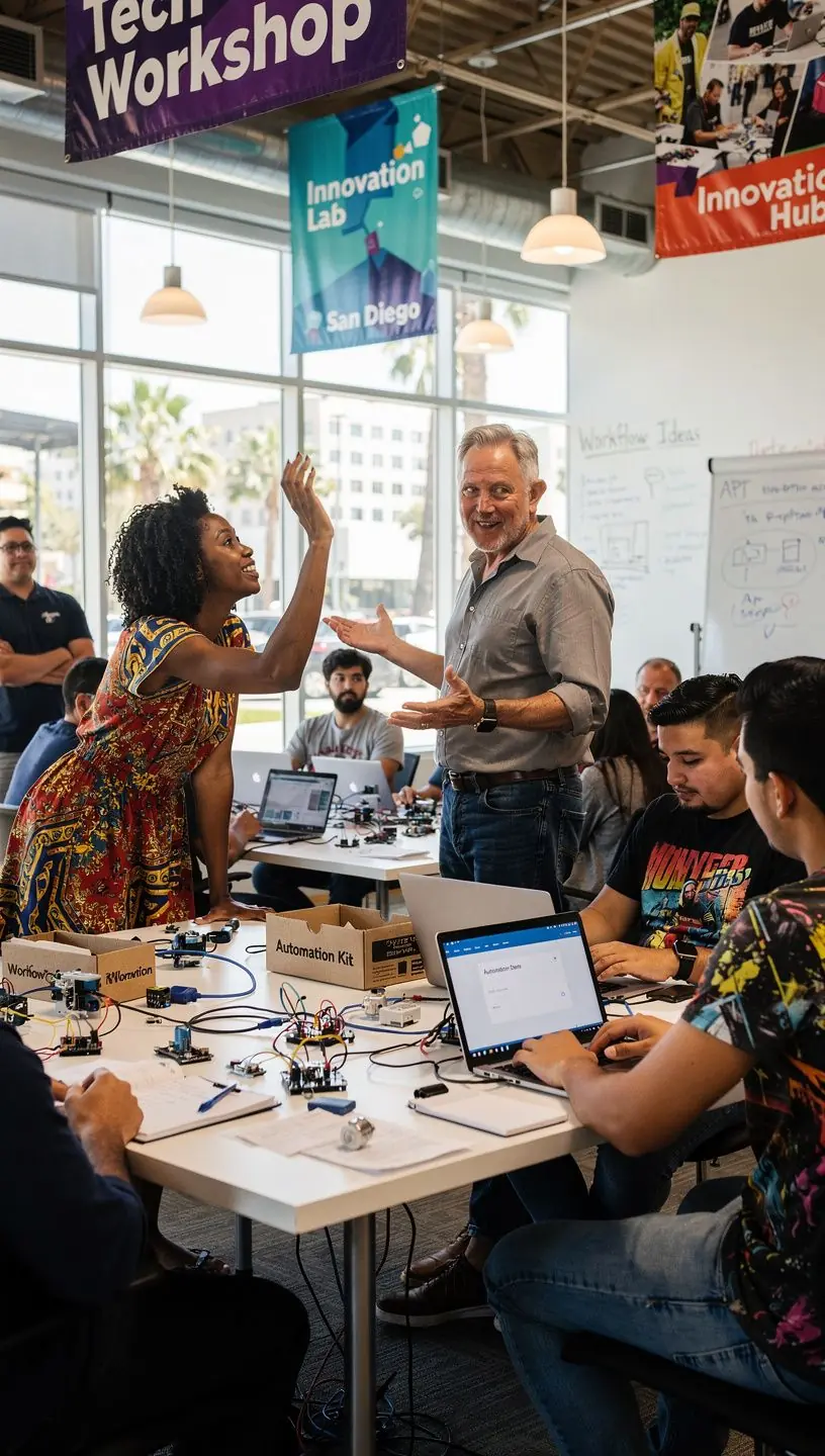 Professional team collaboration