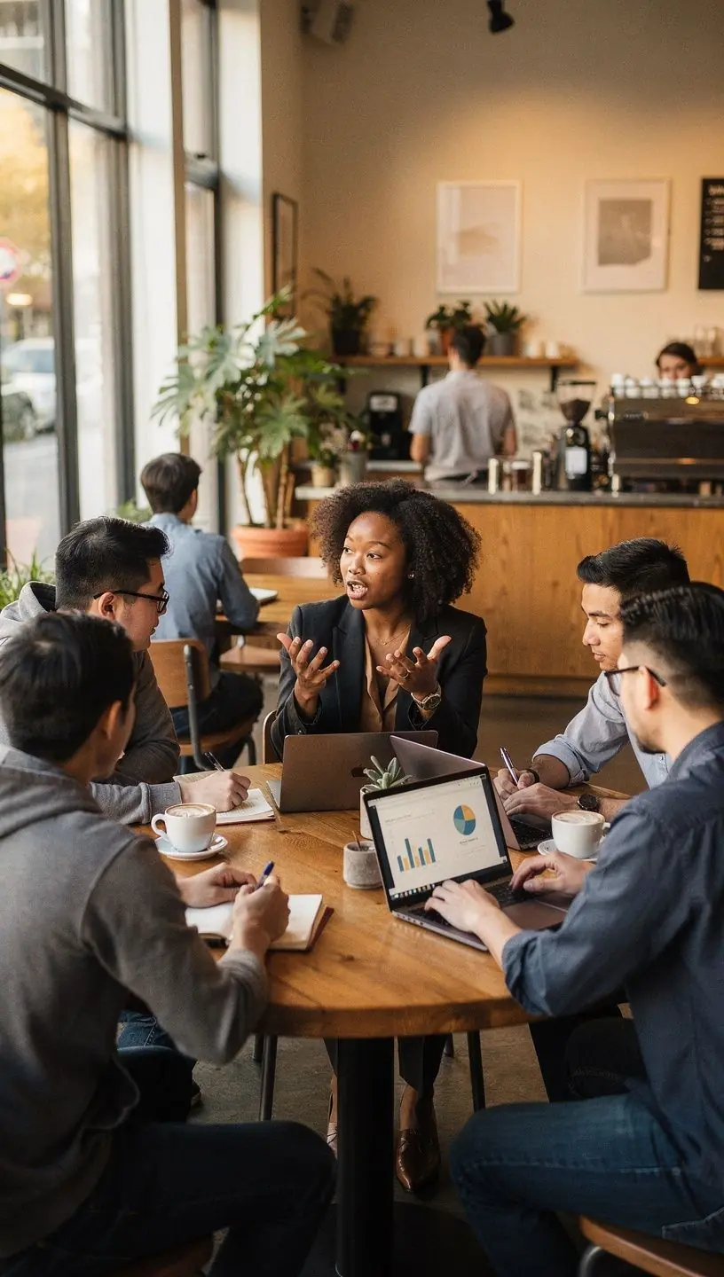 Professional business solutions illustration